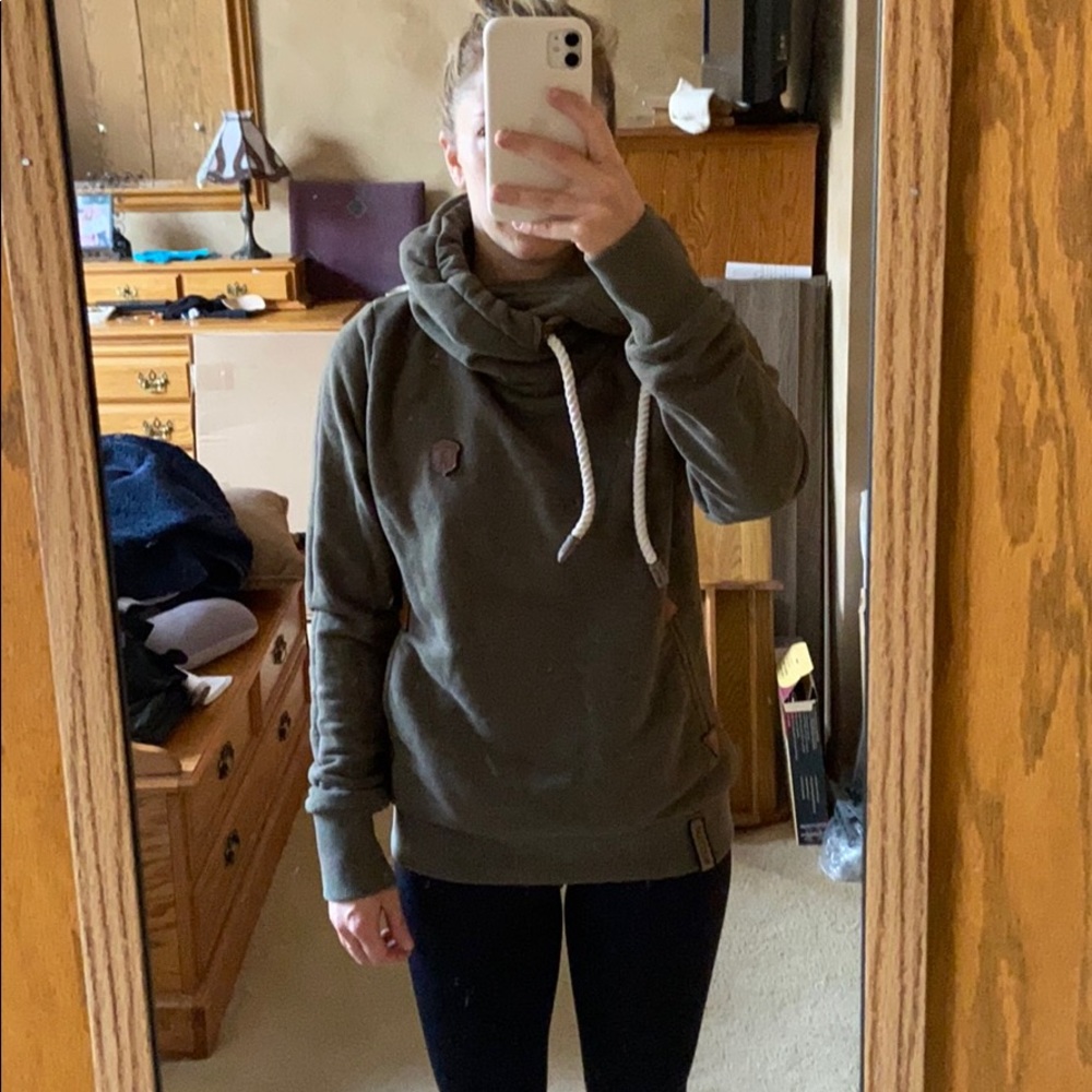 Naketano Olive drawstring hoodie